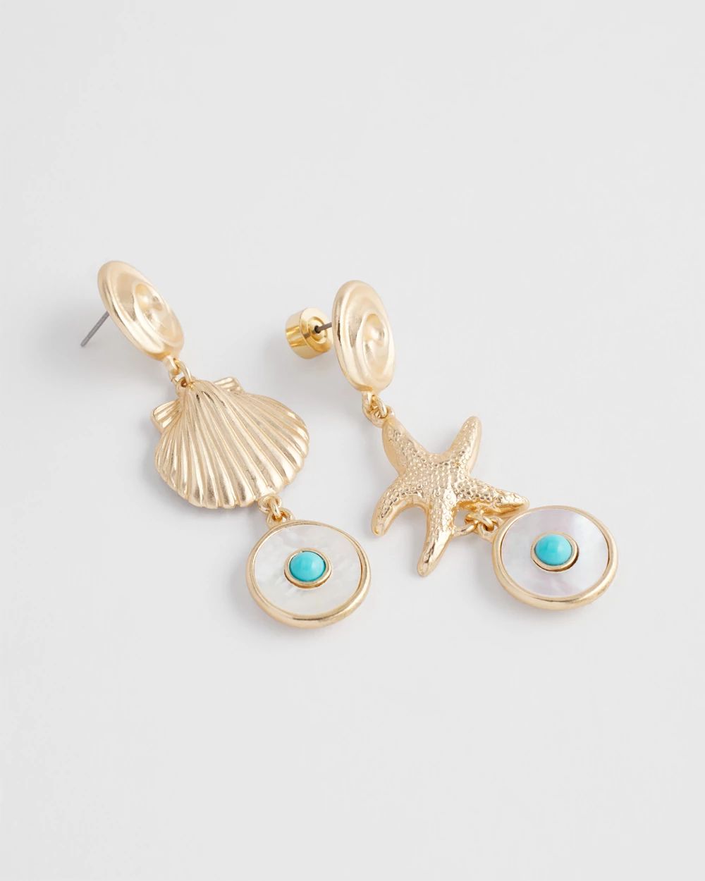 No Droop® Sea Life Mismatched Earrings | Chico's